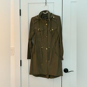 Badgley Mischka Utility Jacket in Army Green